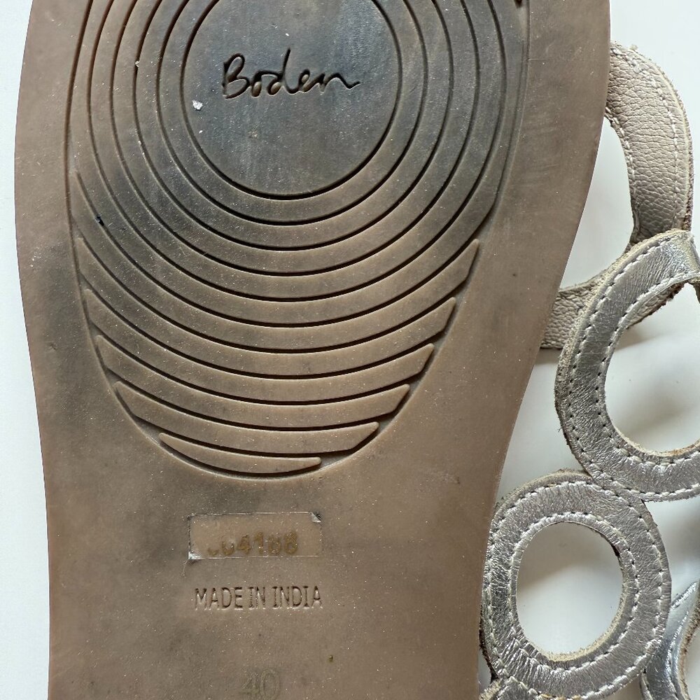 Boden Silver Sandals - size 40 - Picture 3 of 4